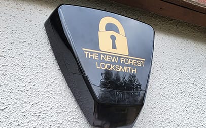 An example of an alarm installed by the New Forest Locksmith